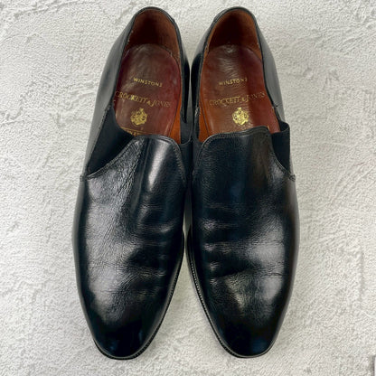 【良品】Crockett&Jones / クロケットアンドジョーンズ 60~70年代 WINSTON3 ウィンストン サイドエラスティック サイドゴア 黒 ブラック UK7.5 / 26.0cm【W3420】
