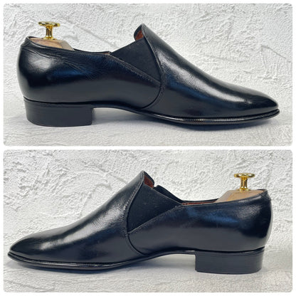 【良品】Crockett&Jones / クロケットアンドジョーンズ 60~70年代 WINSTON3 ウィンストン サイドエラスティック サイドゴア 黒 ブラック UK7.5 / 26.0cm【W3420】