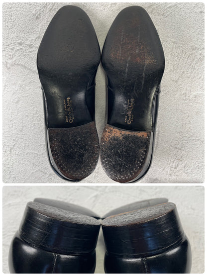 【良品】Crockett&Jones / クロケットアンドジョーンズ 60~70年代 WINSTON3 ウィンストン サイドエラスティック サイドゴア 黒 ブラック UK7.5 / 26.0cm【W3420】