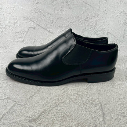 Excellent condition Church's Sidegoa semi-square plain low-top black sandals, size 80F, UK8, 26.5cm (W3419).