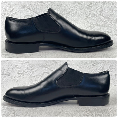 Excellent condition Church's Sidegoa semi-square plain low-top black sandals, size 80F, UK8, 26.5cm (W3419).