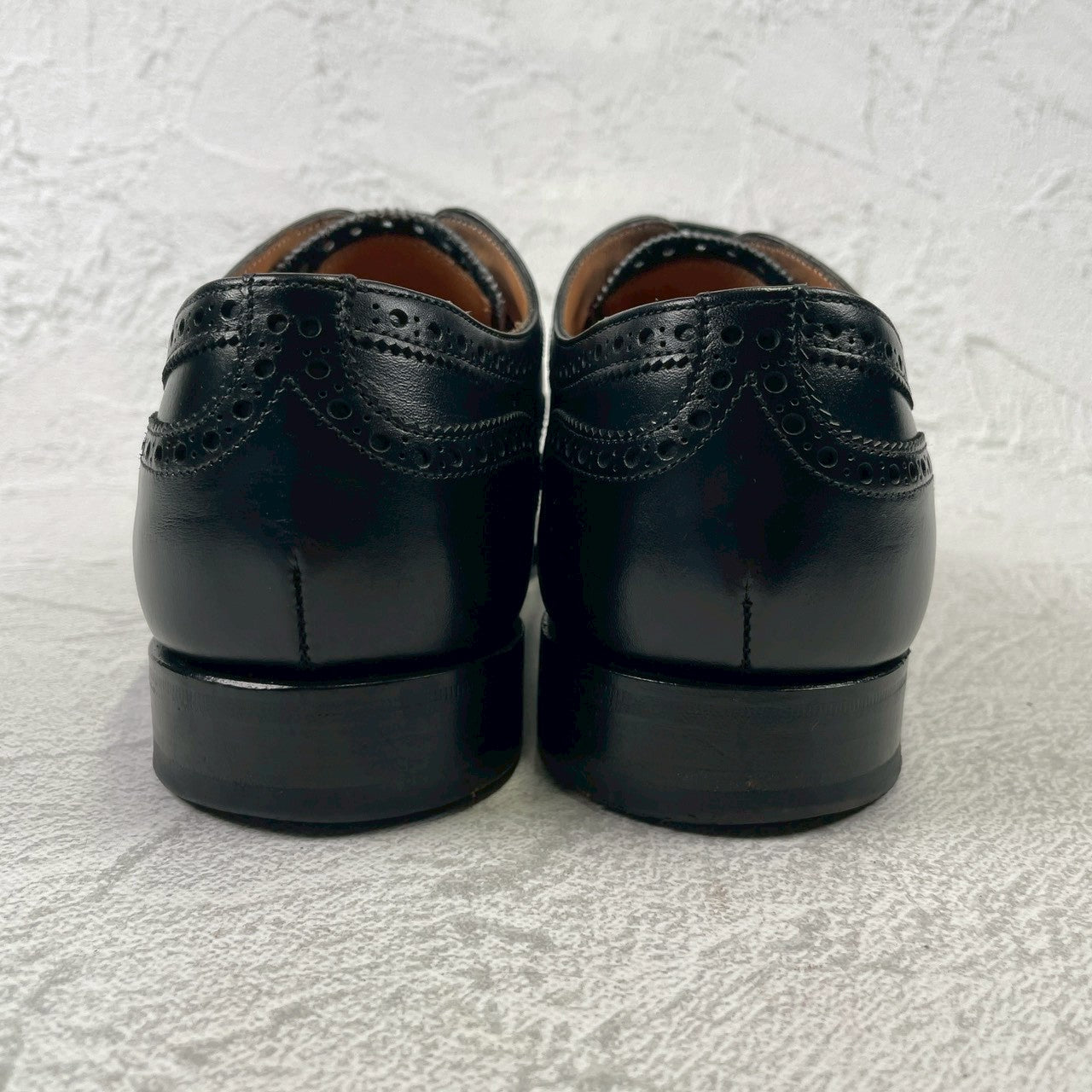 Excellent condition: Joseph Cheaney &amp; Sons ARTHUR III brogue boots in black, UK size 6.5, 25.0-25.5cm (W3421).