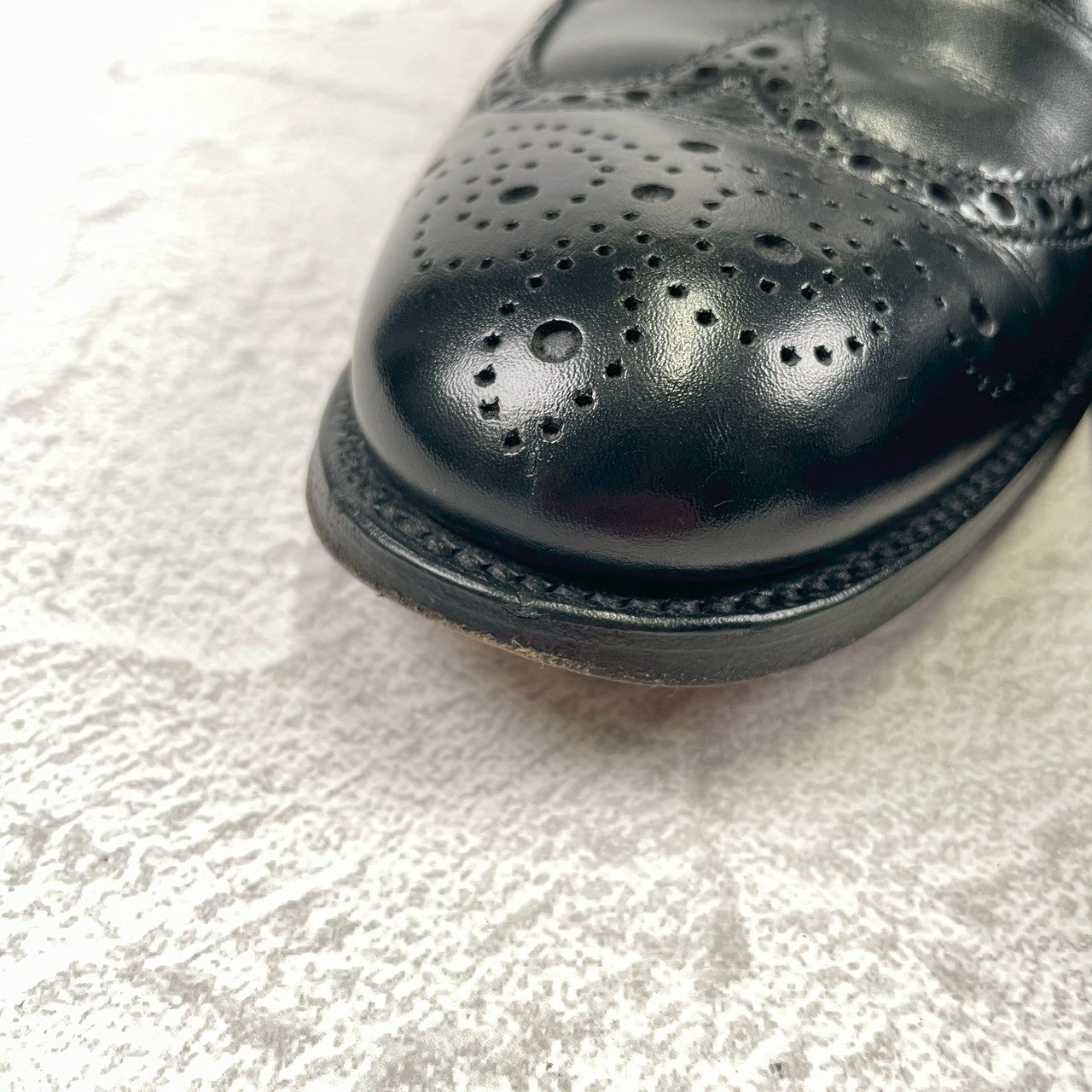 Excellent condition: Joseph Cheaney &amp; Sons ARTHUR III brogue boots in black, UK size 6.5, 25.0-25.5cm (W3421).