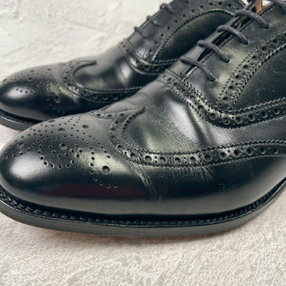 Excellent condition: Joseph Cheaney &amp; Sons ARTHUR III brogue boots in black, UK size 6.5, 25.0-25.5cm (W3421).