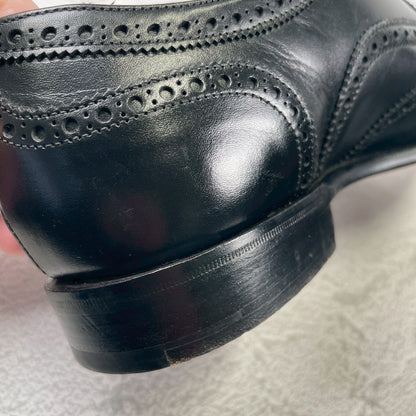 Excellent condition: Joseph Cheaney &amp; Sons ARTHUR III brogue boots in black, UK size 6.5, 25.0-25.5cm (W3421).