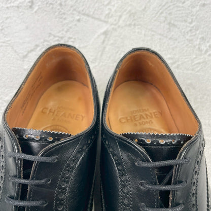 Excellent condition: Joseph Cheaney &amp; Sons ARTHUR III brogue boots in black, UK size 6.5, 25.0-25.5cm (W3421).