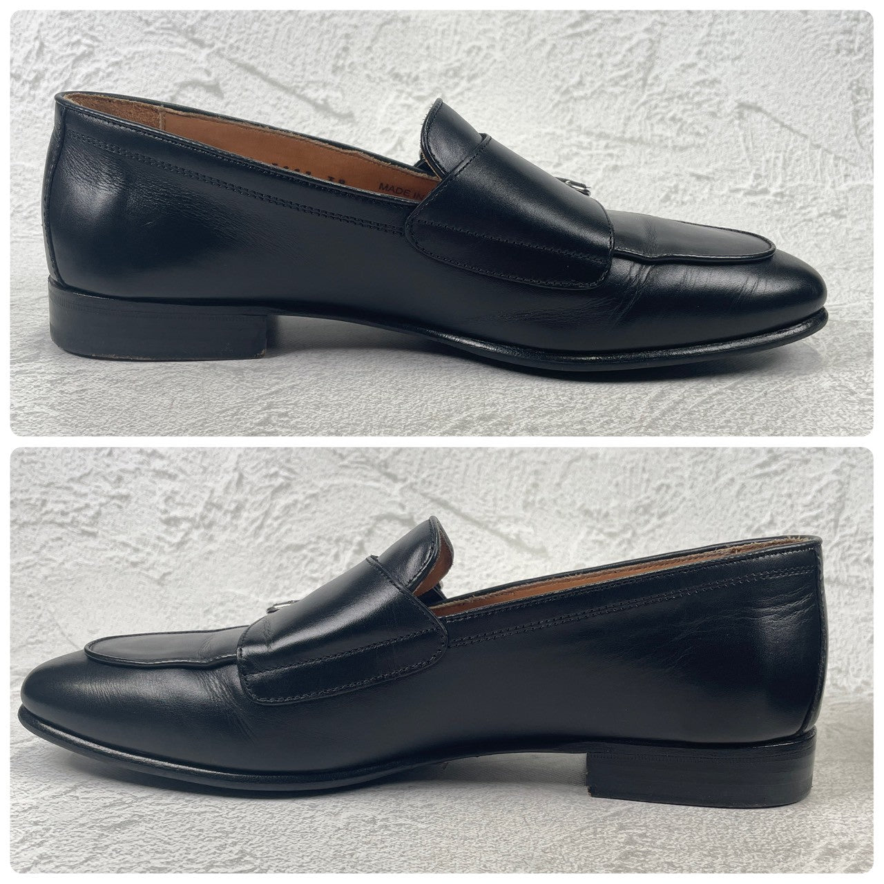 Excellent condition Berwick 5111 CHSG double monk loafers in black, size 39 (EU) / 24.5cm (W3429).