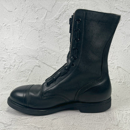 [Made in 1991] US ARMY / MILITLY Military Front Zip Boots, Straight, Wingtip, Steel Toe, Black, US Size 6.5 / Equivalent to 25cm [W3430]