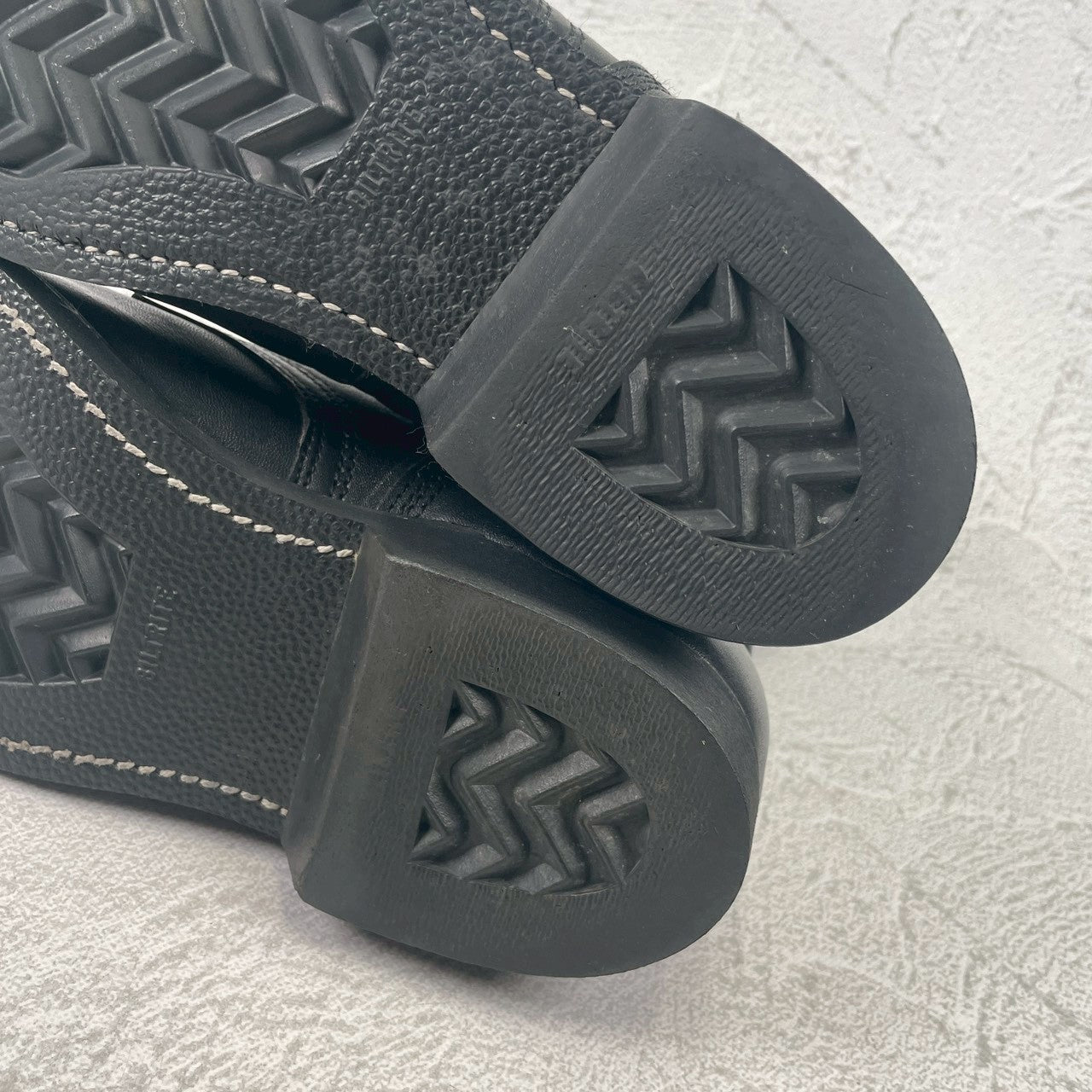 [Made in 1991] US ARMY / MILITLY Military Front Zip Boots, Straight, Wingtip, Steel Toe, Black, US Size 6.5 / Equivalent to 25cm [W3430]