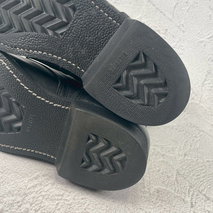 [Made in 1991] US ARMY / MILITLY Military Front Zip Boots, Straight, Wingtip, Steel Toe, Black, US Size 6.5 / Equivalent to 25cm [W3430]