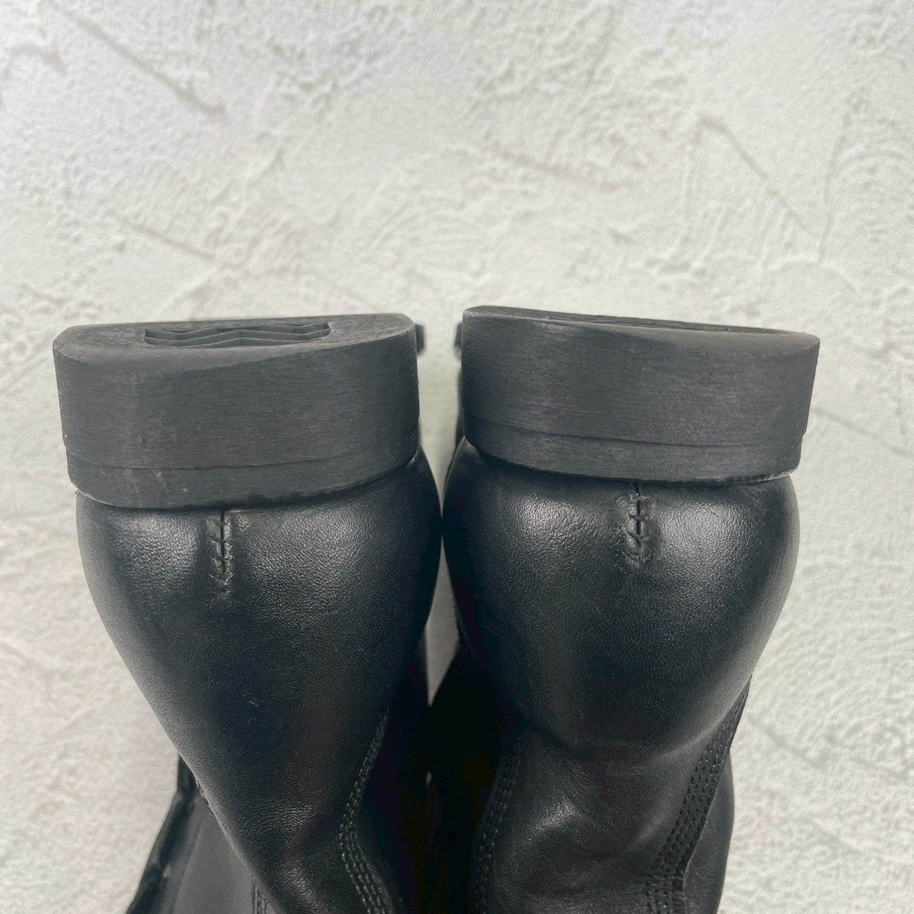 [Made in 1991] US ARMY / MILITLY Military Front Zip Boots, Straight, Wingtip, Steel Toe, Black, US Size 6.5 / Equivalent to 25cm [W3430]