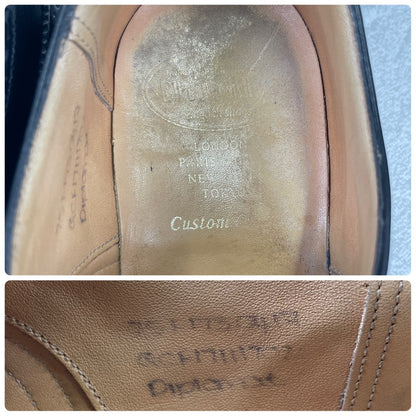 Church's Diplomat Full Brogue Straight Heel Boots with Inner Wings, Black, UK 7.5, Size 26cm (W3423) - Lift Replaced