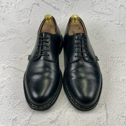Paraboot ARLES Plain Wingtip Service Shoes, Black, Size UK7.5 (W3424), Size 26cm (W3424) - Sole Repaired