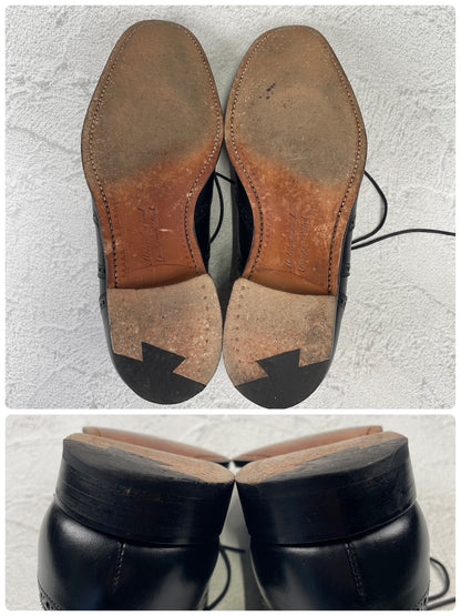 Excellent condition: Joseph Cheaney &amp; Sons ARTHUR III brogue boots in black, UK size 6.5, 25.0-25.5cm (W3421).