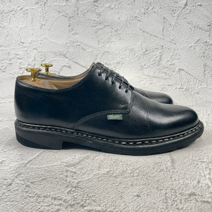 Paraboot ARLES Plain Wingtip Service Shoes, Black, Size UK7.5 (W3424), Size 26cm (W3424) - Sole Repaired