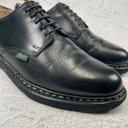Paraboot ARLES Plain Wingtip Service Shoes, Black, Size UK7.5 (W3424), Size 26cm (W3424) - Sole Repaired