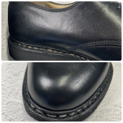 Paraboot ARLES Plain Wingtip Service Shoes, Black, Size UK7.5 (W3424), Size 26cm (W3424) - Sole Repaired