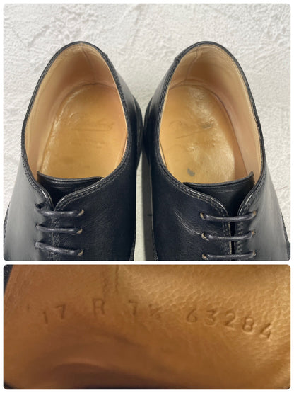 Paraboot ARLES Plain Wingtip Service Shoes, Black, Size UK7.5 (W3424), Size 26cm (W3424) - Sole Repaired