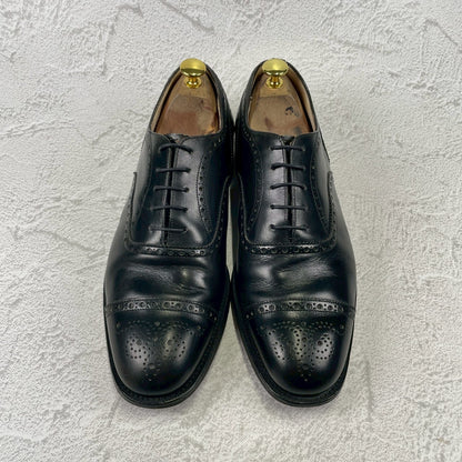 Church's 4 Cities Diplomat Full Brogue Straight Heel Boots in Black, Size UK8, 26.5cm (W3426)