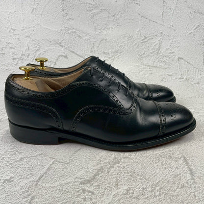 Church's 4 Cities Diplomat Full Brogue Straight Heel Boots in Black, Size UK8, 26.5cm (W3426)