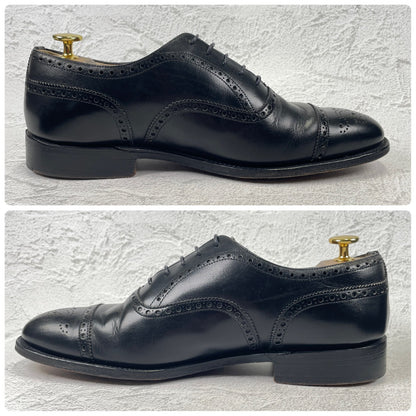 Church's 4 Cities Diplomat Full Brogue Straight Heel Boots in Black, Size UK8, 26.5cm (W3426)