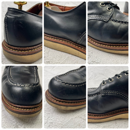 RED WING / Red Wing / 8106 / Classic Work Oxford Moccasins, U-tip, Wingtip, Black, US 8.5 / UK 7.5 / 26.5cm [W3427]