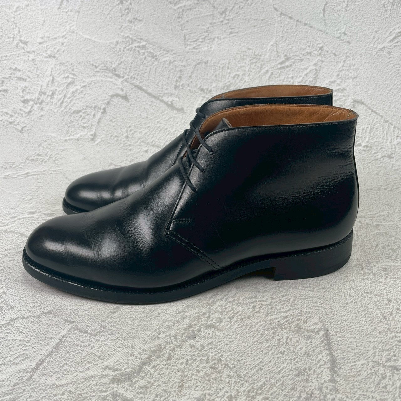 【良品】Crockett&Jones / クロケットアンドジョーンズ / CHILTERN / チルターン ジョージブーツ チャッカ 黒 ブラック UK6.5 / 25cm【W3428】