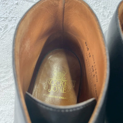 【良品】Crockett&Jones / クロケットアンドジョーンズ / CHILTERN / チルターン ジョージブーツ チャッカ 黒 ブラック UK6.5 / 25cm【W3428】