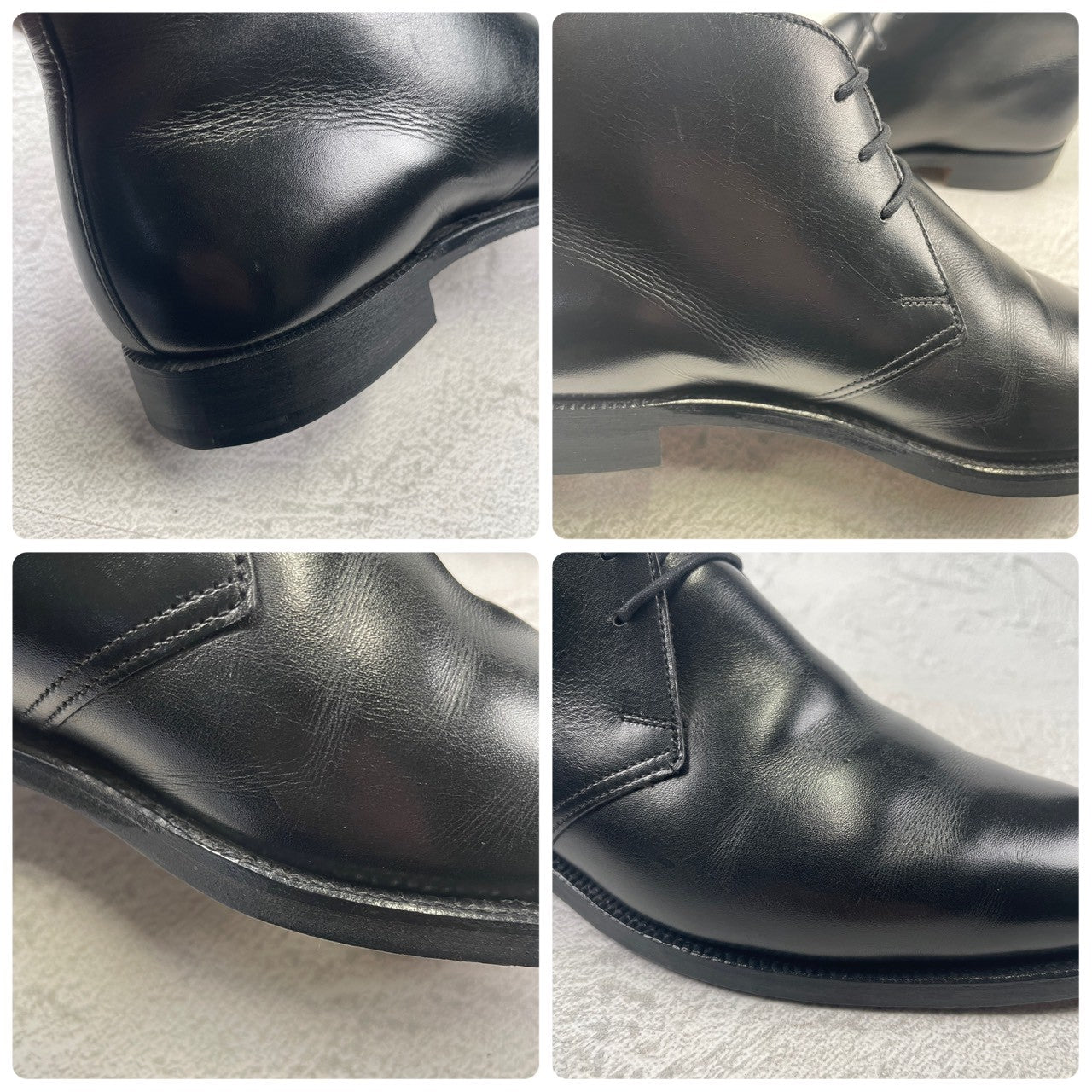 【良品】Crockett&Jones / クロケットアンドジョーンズ / CHILTERN / チルターン ジョージブーツ チャッカ 黒 ブラック UK6.5 / 25cm【W3428】