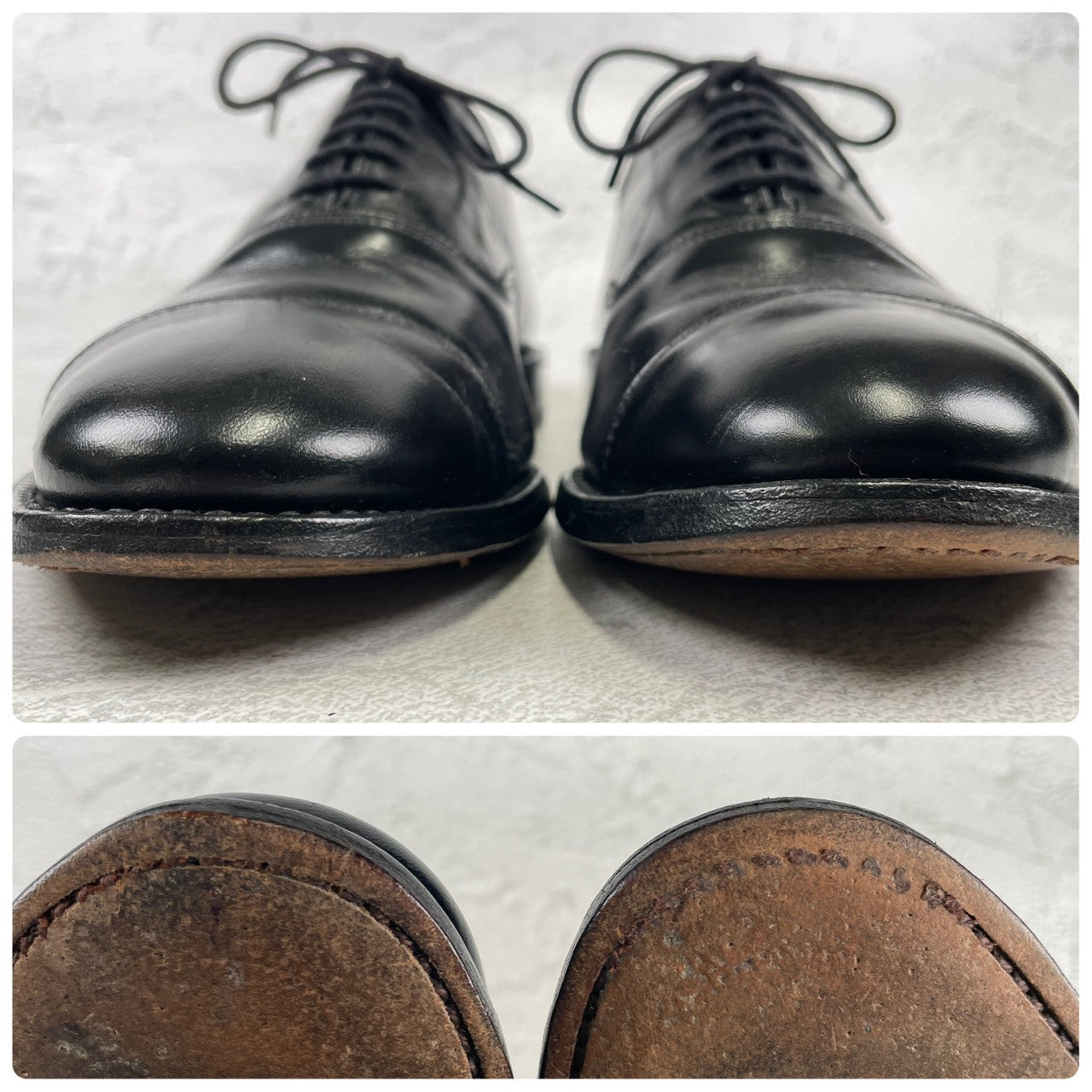 Allen Edmonds Park Avenue Straight Leg Boots, Black, Wingtip, Size US8.5 / 26.5cm, 3E [W3431]