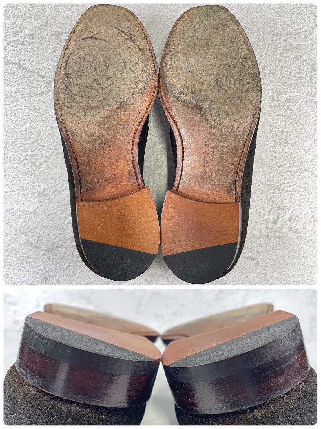 Good Condition Crockett &amp; Jones Cavendish 3 Tassel Loafers in Dark Brown Suede, Size UK6, E (Size 24.5cm) [W3437]