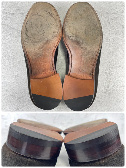 Good Condition Crockett &amp; Jones Cavendish 3 Tassel Loafers in Dark Brown Suede, Size UK6, E (Size 24.5cm) [W3437]