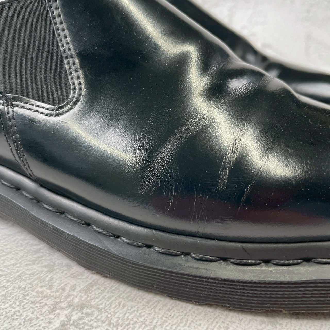 Dr. Martens Louis Low-Top Boots, Japan-Exclusive Model, Side Gore, Black, UK8 / US9 / EU42, Size 27.0cm (W3438)