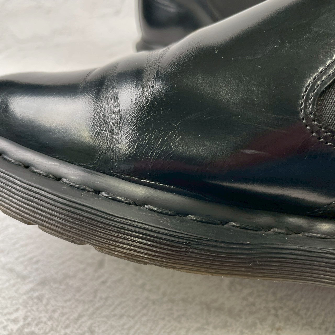 Dr. Martens Louis Low-Top Boots, Japan-Exclusive Model, Side Gore, Black, UK8 / US9 / EU42, Size 27.0cm (W3438)