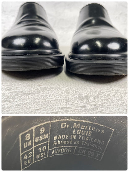 Dr. Martens Louis Low-Top Boots, Japan-Exclusive Model, Side Gore, Black, UK8 / US9 / EU42, Size 27.0cm (W3438)