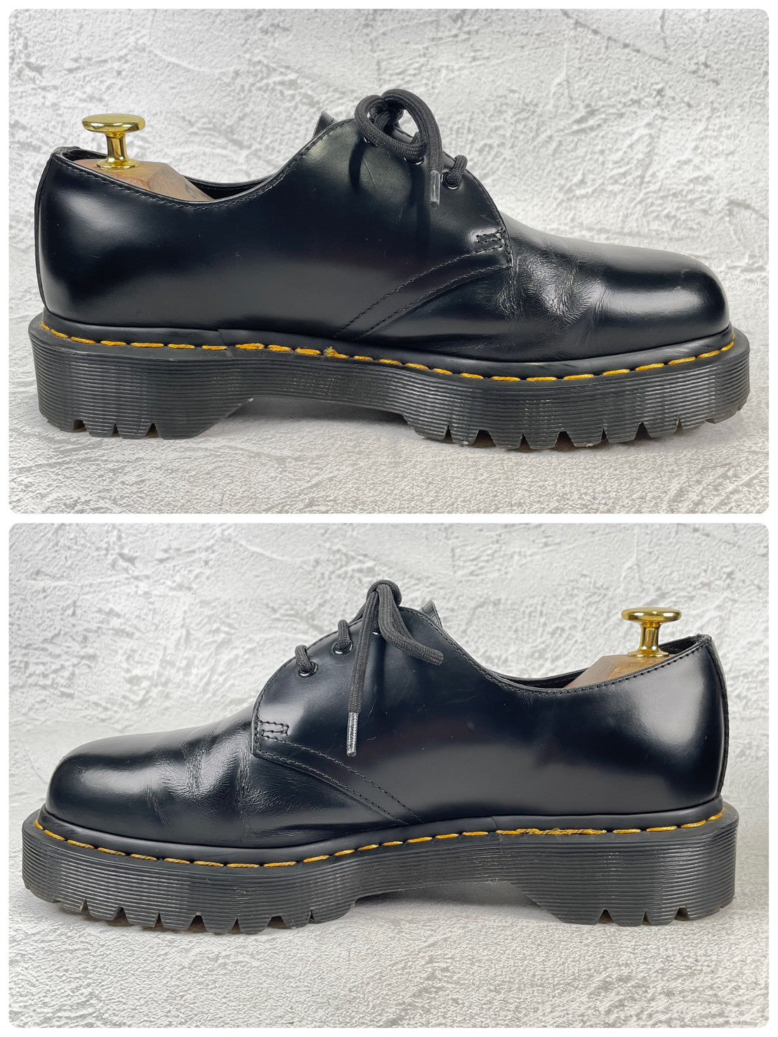 Dr. Martens 21084 Platform 3-Eye Plain Wingtip Black UK7 / Size 26.0cm [W3439]