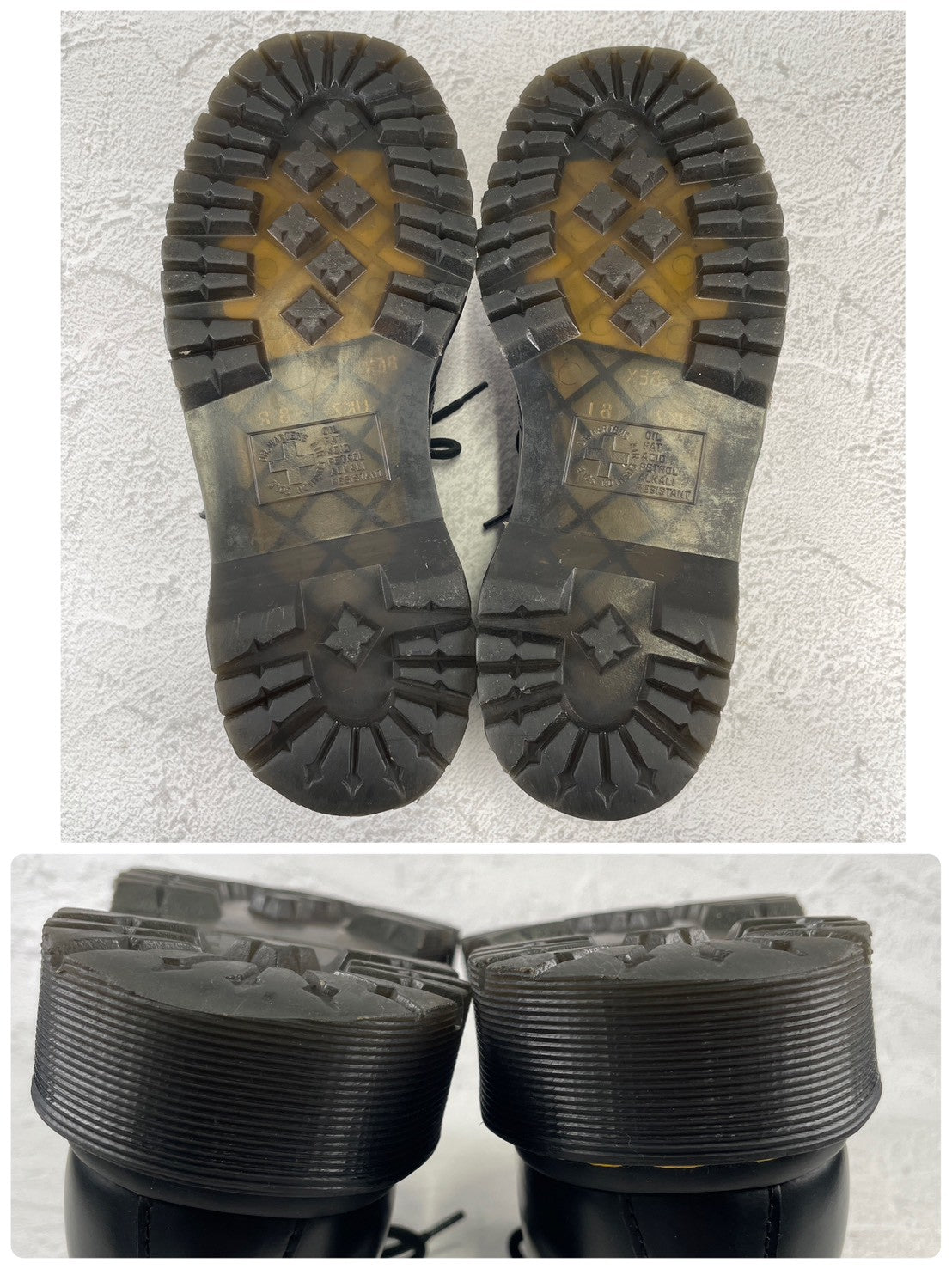 Dr. Martens 21084 Platform 3-Eye Plain Wingtip Black UK7 / Size 26.0cm [W3439]