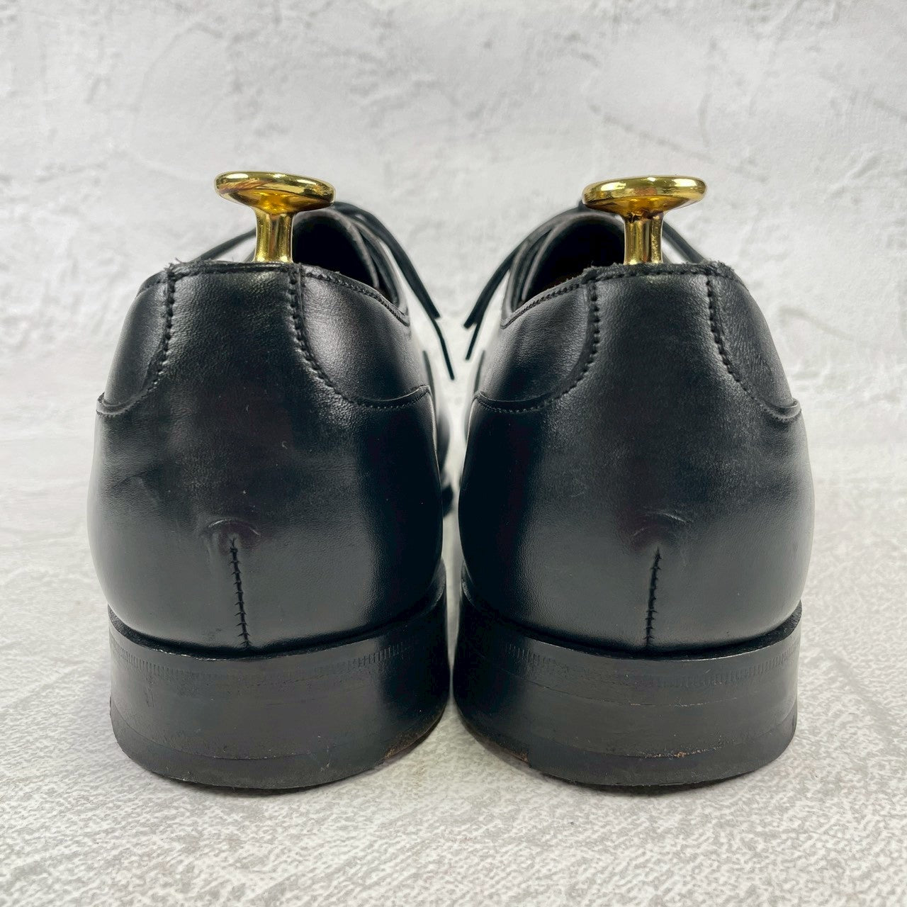 Excellent condition. Joseph Cheaney &amp; Sons 13326 EDIFICE exclusive straight-leg boots with inner wing, black, UK7 / 25.5cm [W3432]