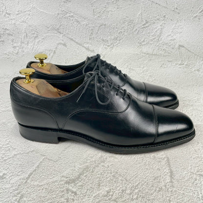 Excellent condition. Joseph Cheaney &amp; Sons 13326 EDIFICE exclusive straight-leg boots with inner wing, black, UK7 / 25.5cm [W3432]