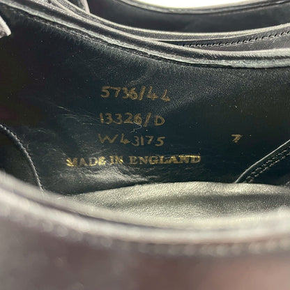 Excellent condition. Joseph Cheaney &amp; Sons 13326 EDIFICE exclusive straight-leg boots with inner wing, black, UK7 / 25.5cm [W3432]