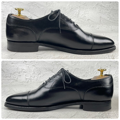 Excellent condition. Joseph Cheaney &amp; Sons 13326 EDIFICE exclusive straight-leg boots with inner wing, black, UK7 / 25.5cm [W3432]