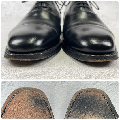 Excellent condition. Joseph Cheaney &amp; Sons 13326 EDIFICE exclusive straight-leg boots with inner wing, black, UK7 / 25.5cm [W3432]