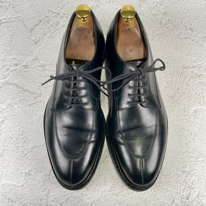 Jalan Sriwijaya Edward 98653 V-Tip Boots with Wingtip, Black, Size UK7.5 / 26cm (W3433) - Lift Replaced.