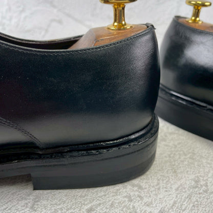 Jalan Sriwijaya Edward 98653 V-Tip Boots with Wingtip, Black, Size UK7.5 / 26cm (W3433) - Lift Replaced.