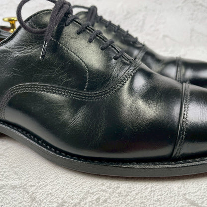 Allen Edmonds Park Avenue Straight Leg Boots, Black, Wingtip, Size US8.5 / 26.5cm, 3E [W3431]