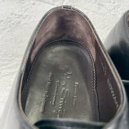 Jalan Sriwijaya Edward 98653 V-Tip Boots with Wingtip, Black, Size UK7.5 / 26cm (W3433) - Lift Replaced.