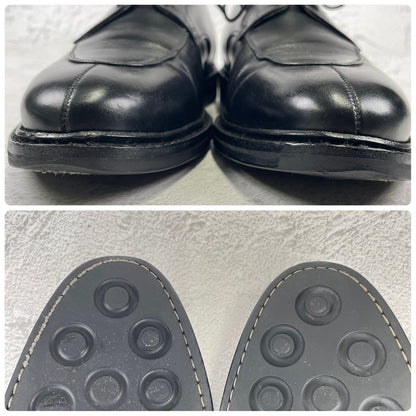 Jalan Sriwijaya Edward 98653 V-Tip Boots with Wingtip, Black, Size UK7.5 / 26cm (W3433) - Lift Replaced.