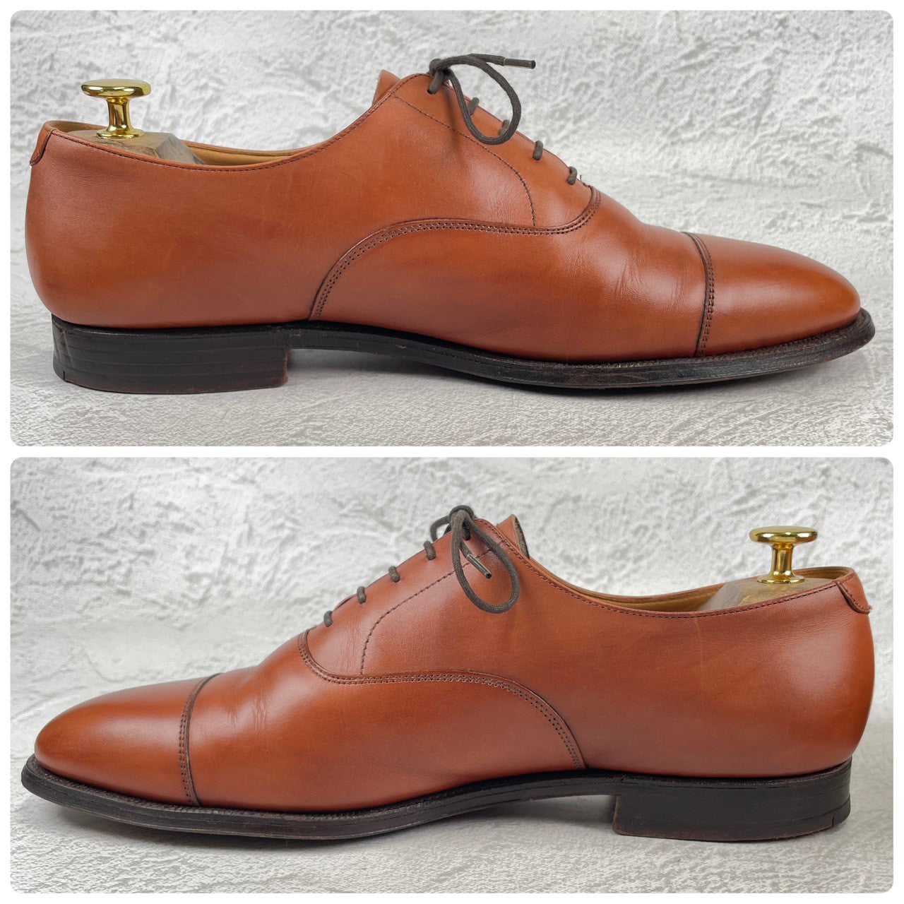 [Good Condition] Crockett &amp; Jones CONNAUGHT Straight-leg Boots, Brown, UK 8.5 / 27cm [W3435]