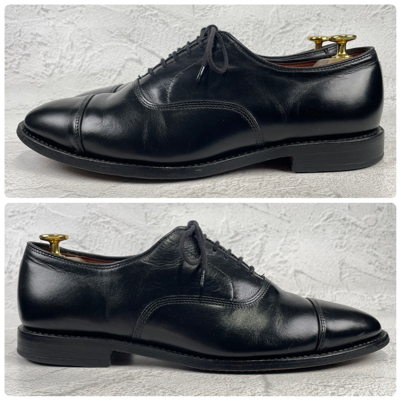 Allen Edmonds Park Avenue Straight Leg Boots, Black, Wingtip, Size US8.5 / 26.5cm, 3E [W3431]