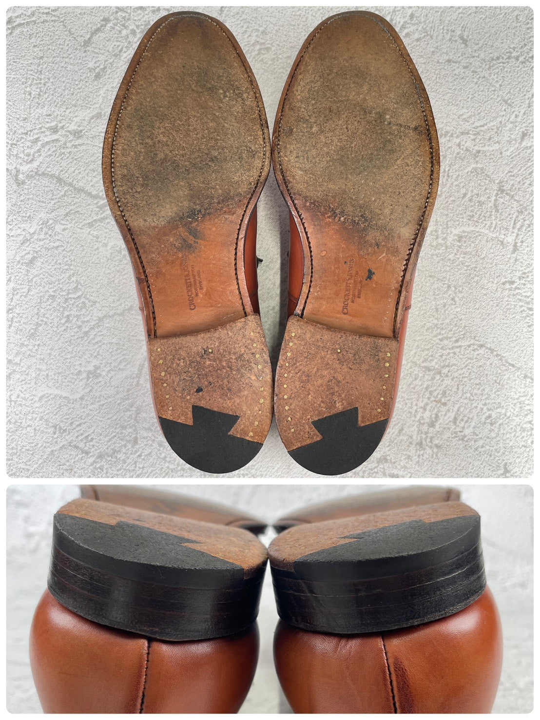 [Good Condition] Crockett &amp; Jones CONNAUGHT Straight-leg Boots, Brown, UK 8.5 / 27cm [W3435]